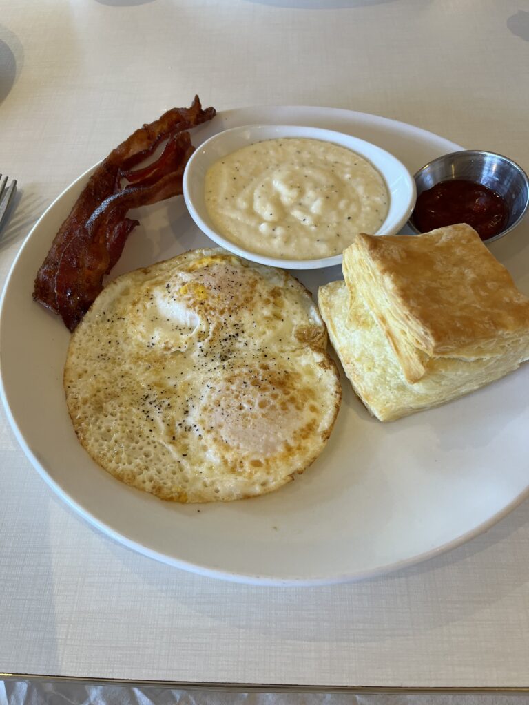 egg plate, along with a shared B-Roll appetizer.