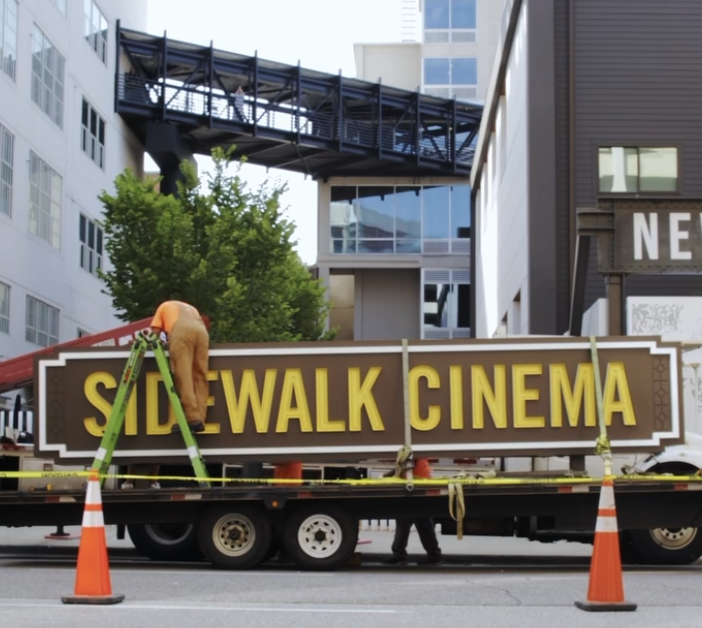 Sidewalk Cinema unveils new marquee in Downtown Birmingham